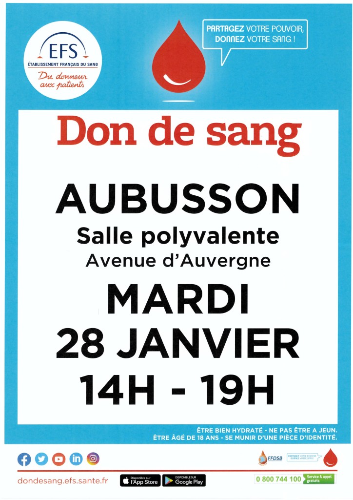 don du sang janvier