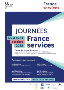 France services Affiche personnalisable JFS 2023 A4