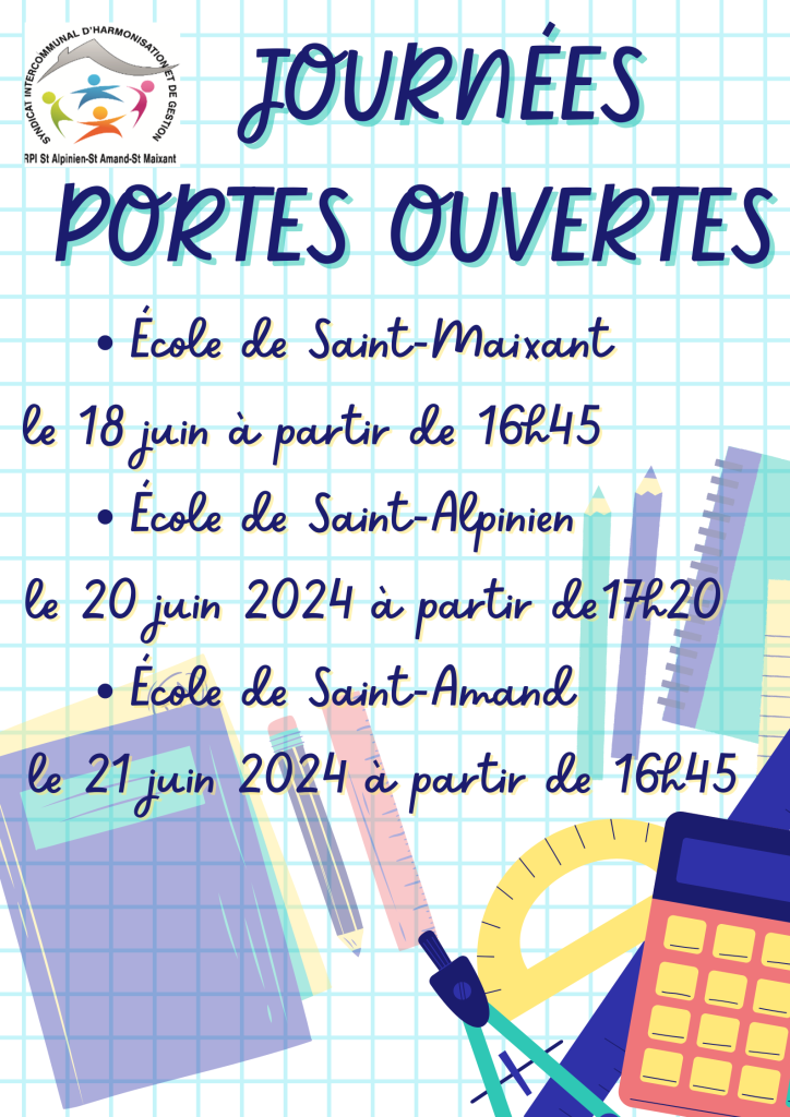 Affiche événement journée portes ouvertes école illustratif(1)
