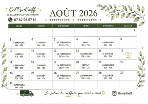 coiffeuse aout 2026